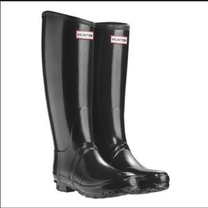 HUNTER “Regence” black rain boots sz 8
